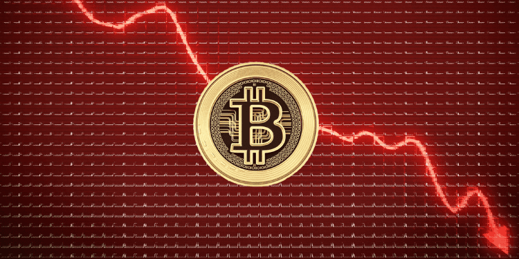 Bitcoin on a downward trend.