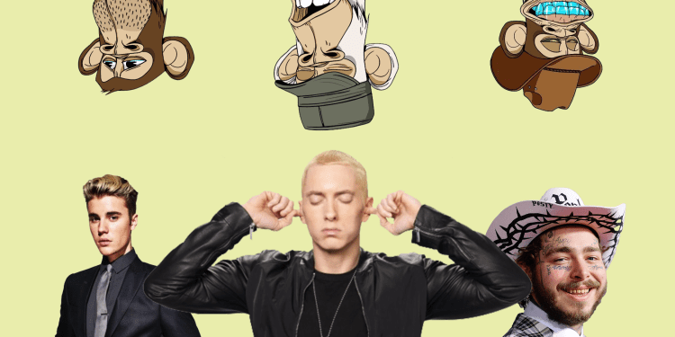 Celebrities and their Bored Apes.
