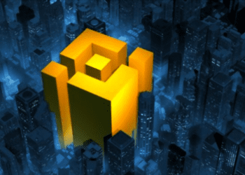 Binance-Logo-in-City