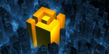Binance-Logo-in-City