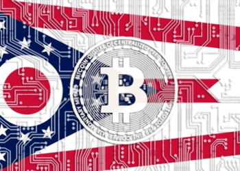 Ohio-Flag-Bitcoin-Logo