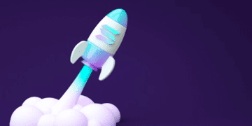 Solana-Logo-on-a-Rocket