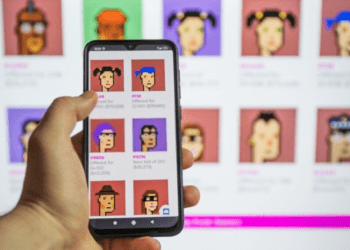 CryptoPunks on phone