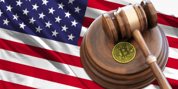 US Flag with Bitcoin