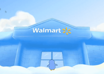 Animated Pudgy Penguins starring at Walmart
