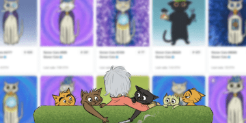 Stoner Cats on Opensea with logo on top