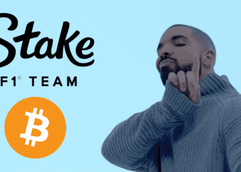 Drake Partners with Crypto Gambling Site Stake for 2 Year F1 Deal