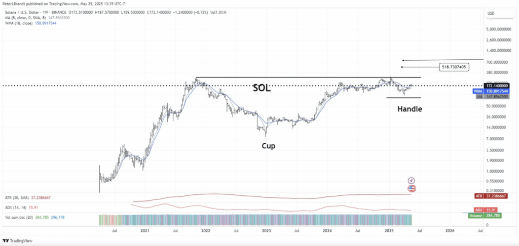 Peter Brandt Technical Analysis for Solana Sol