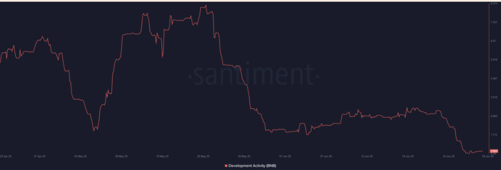 Binance Coin Bnb Development Activity