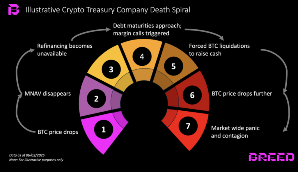 the death Spiral of a Bitcoin Btc Treasury Company