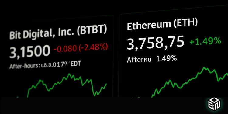 Bit Digital’s Stock Slides as Ethereum Bet Grows