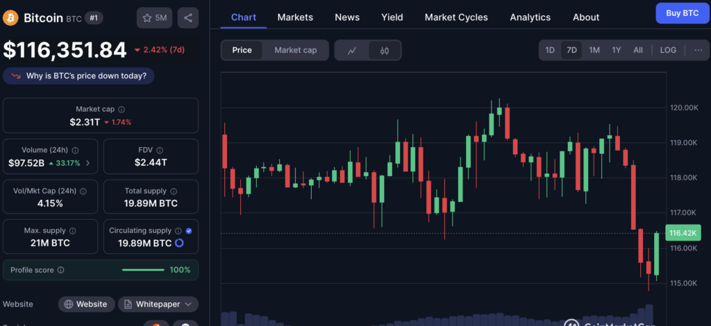 Bitcoin Btc Price Chart 