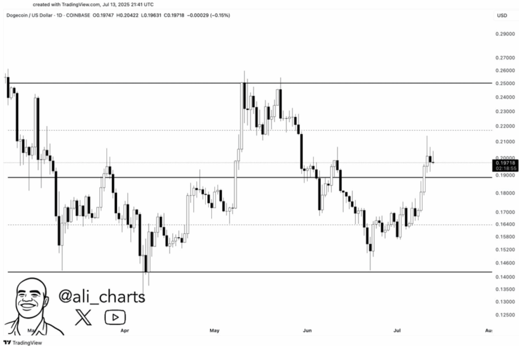 Dogecoin Doge Technical Analysis by Ali Martinez