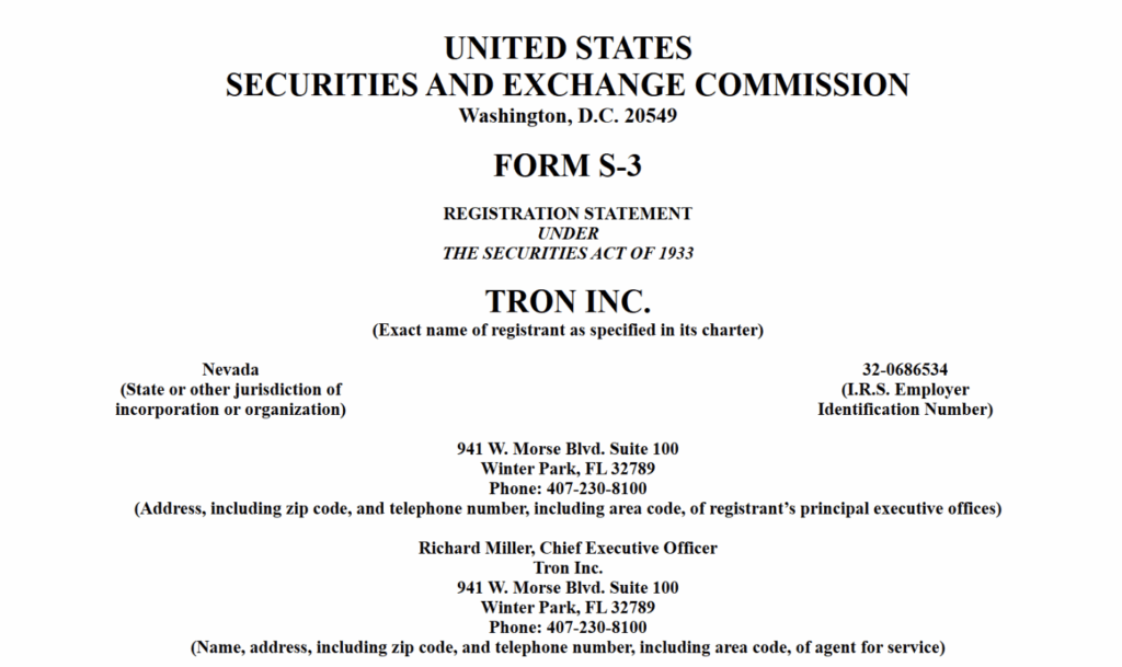 Tron Inc. Needs  Billion To Stack Extra TRX—Yeah, You Learn That Proper ‣ BlockNews
