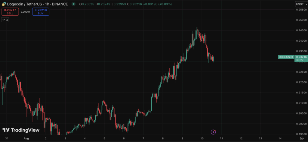Dogecoin Doge Price Chart