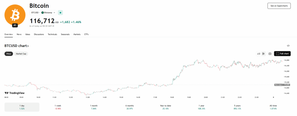 Bitcoin Price Chart