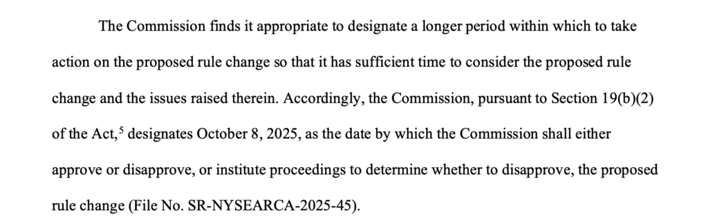 Sec ETF filing delay