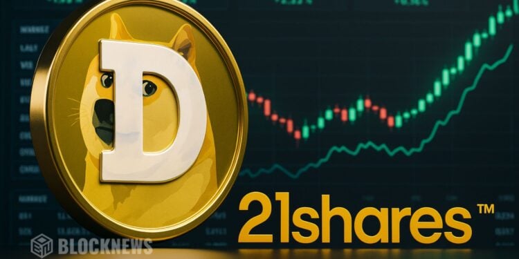 21Shares Lists Dogecoin ETF on DTCC Under Ticker $TDOG