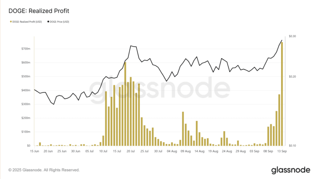 Dogecoin Realized Profit