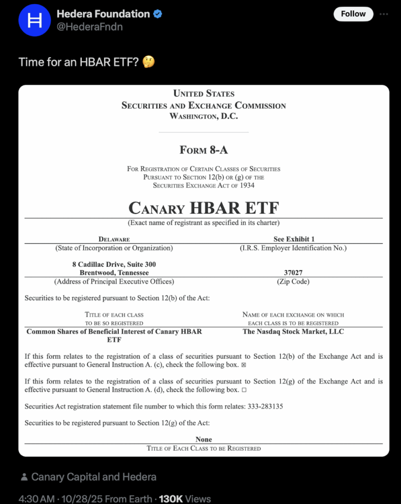 Hbar Canary Etf
