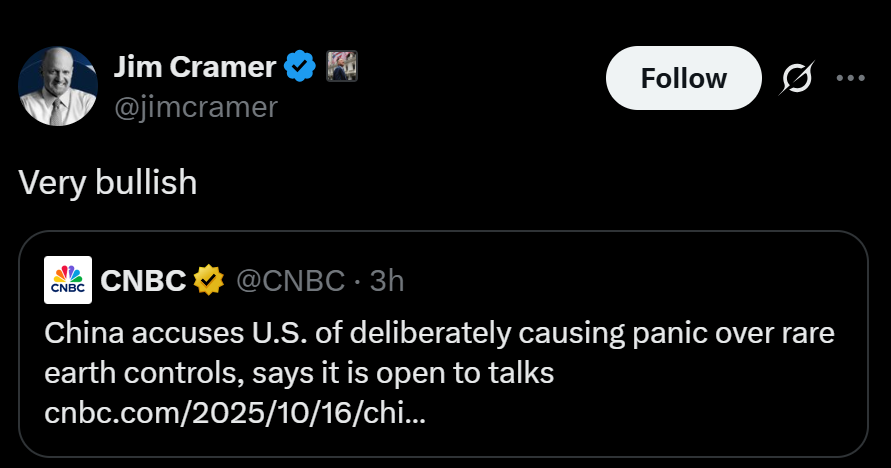 Why Jim Cramer Calls Chinas Willingness to Talk with Trump very Bullish