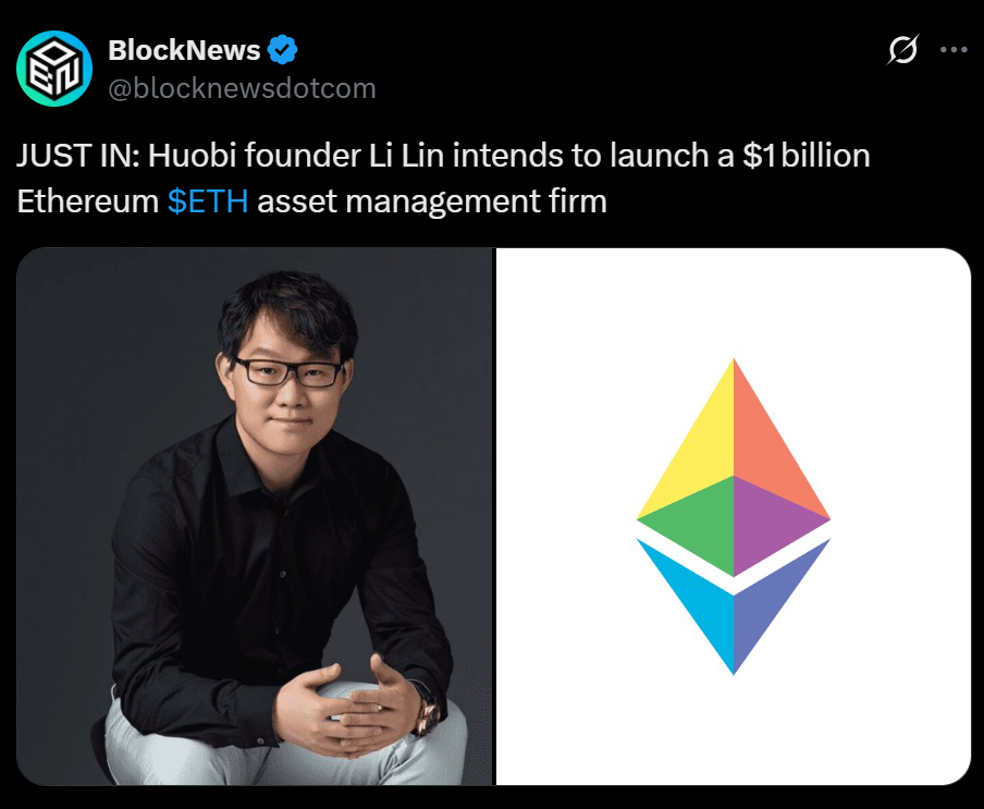 Huobi Founder Unveils Massive alt=