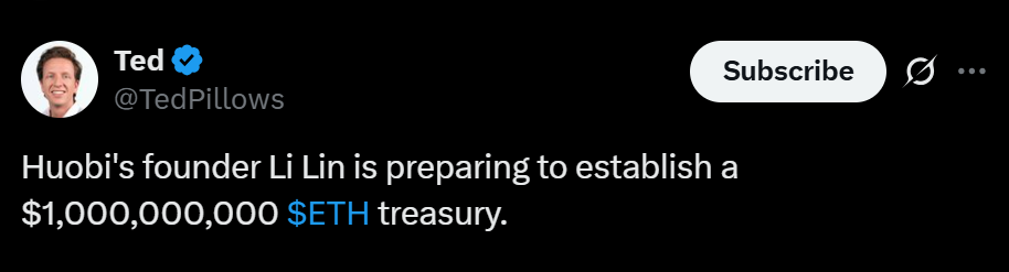 Huobi Founder Unveils Massive alt=