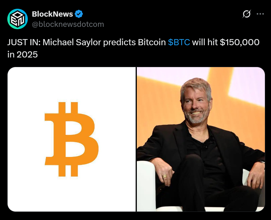 Michael Saylor Predicts Bitcoin at 0K by 2025 and M Lengthy-Time period — Right here Is How Technique Plans to Lead Institutional Adoption – BlockNews