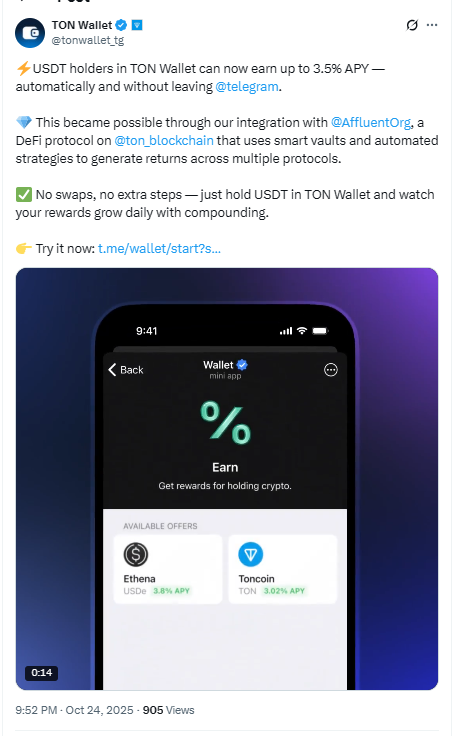 Telegram Pockets Companions with Prosperous to Deliver Simple USDT DeFi Yield to Thousands and thousands – BlockNews