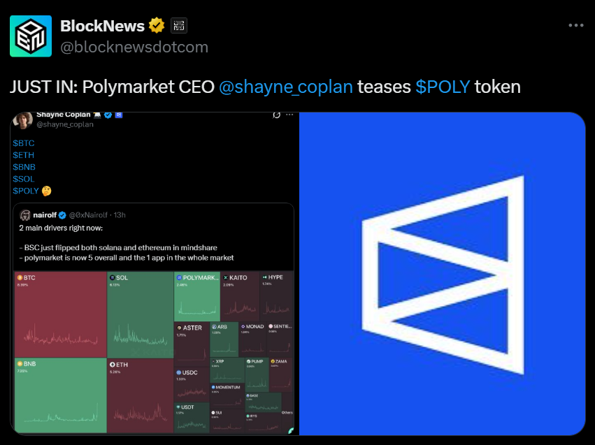 Polymarket Ceo Teases Potential Crypto Token Launch Here is What We Know