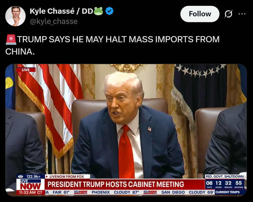 Trump Threatens to Stop Mass Imports from China Here is Why