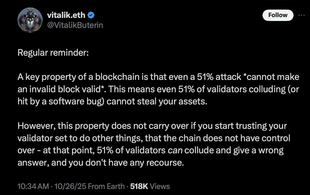Vitalik Buterin Tweet