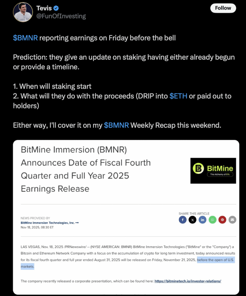 Bmnr Earnings