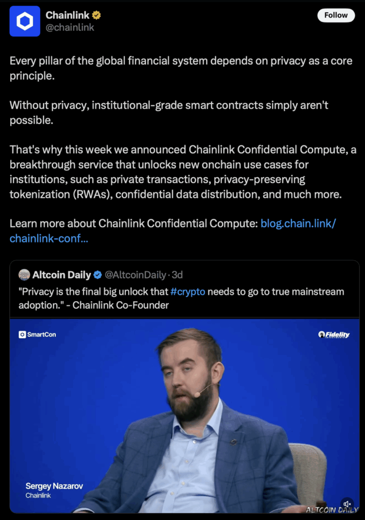 Chainlink Confidential Compute