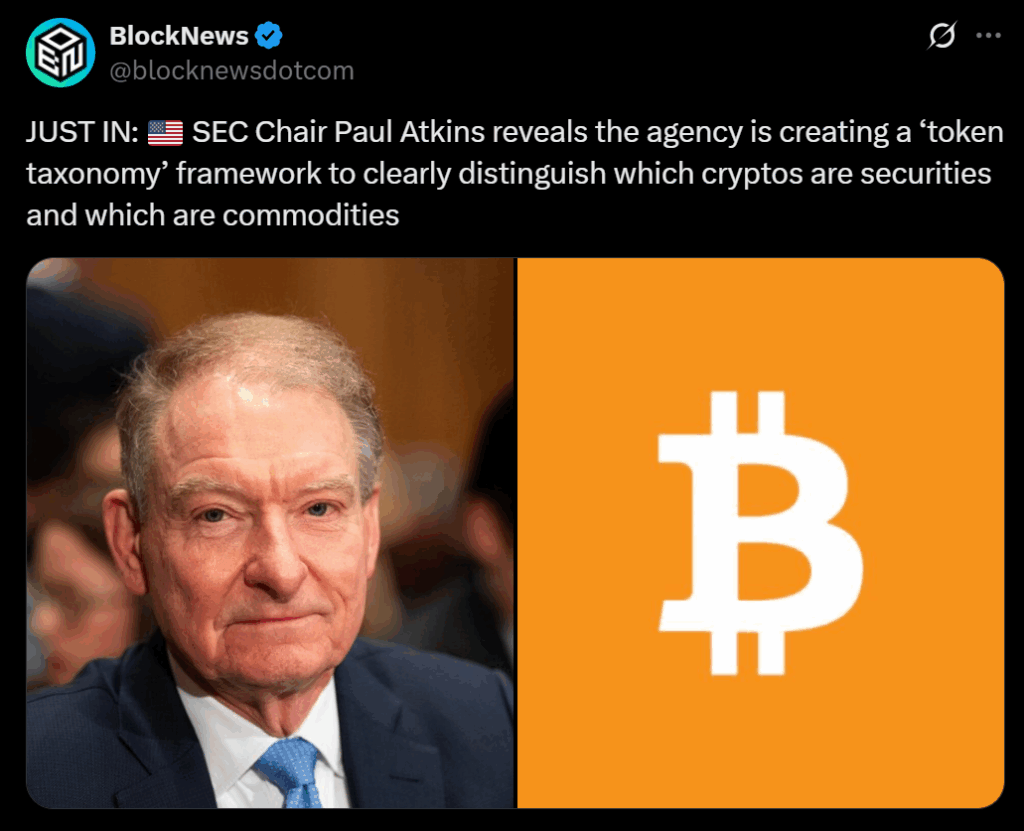 SEC Chair Lays Out New ‘Mission Crypto’ Token Rulebook — Here’s what it means for digital asset markets – BlockNews SEC Chair Lays Out New ‘Mission Crypto’ Token Rulebook — Here’s what it means for digital asset markets – BlockNews