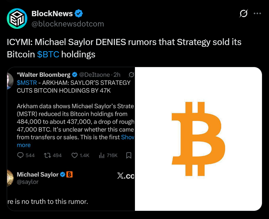 Michael Saylor Denies Promoting Bitcoin as New Experiences Floor — Right here Is Why MicroStrategy Says It’s Shopping for Even Extra – BlockNews