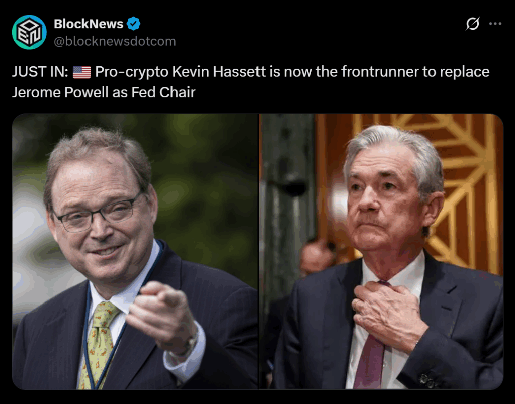 Kevin Hassett Emerges as Trump’s Frontrunner for Fed Chair — Right here Is What’s Driving the Transfer – BlockNews
