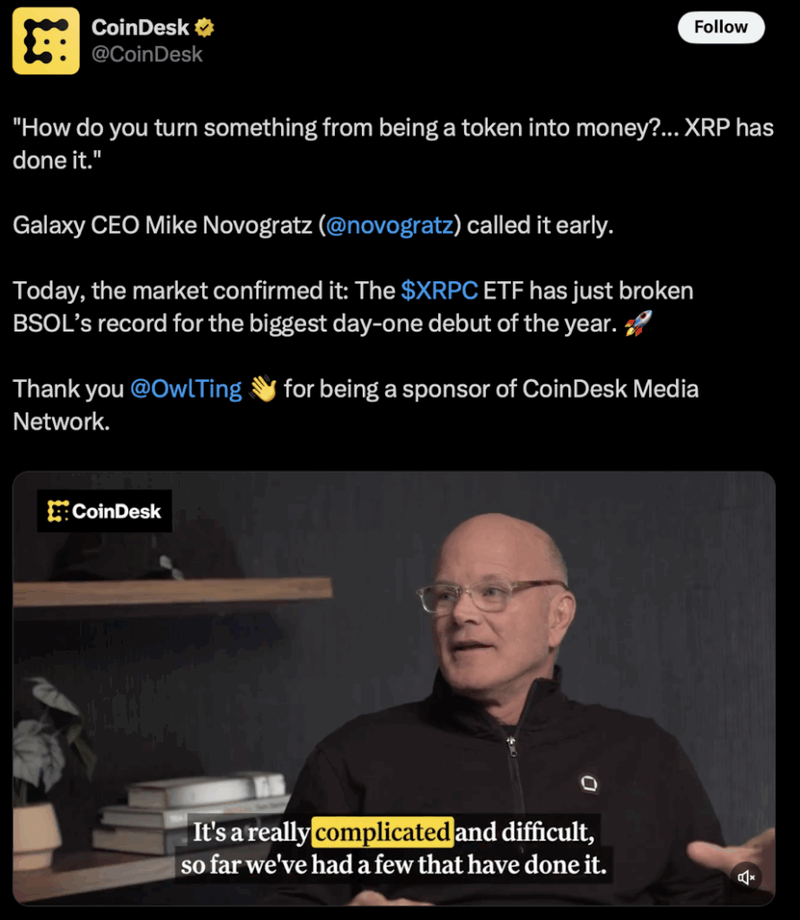 Mike Novogratz Says XRP Has Develop into “Actual Cash” for Customers — Right here’s Why That Issues – BlockNews