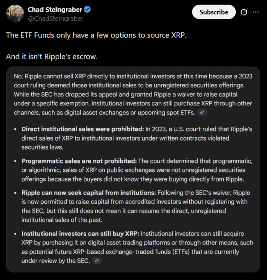 XRP’s “Actual” Liquid Provide Sparks Recent Debate — Right here Is Why Analysts Say an ETF-Pushed Provide Crunch Could Be Coming XRP’s “Actual” Liquid Provide Sparks Recent Debate — Right here Is Why Analysts Say an ETF-Pushed Provide Crunch Could Be Coming