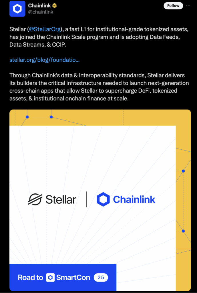 Stellar X Chainlink