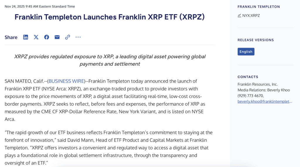 Wall Avenue Wraps XRP in ETFs — Right here Is Why This May Be a Turning Level for the Ledger