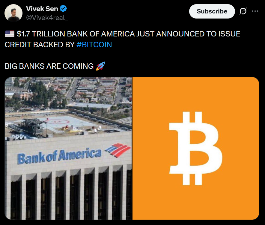 Bank of America Opens the Door to Crypto Allocations for Wealth Clients – Here is What This Signals for Adoption