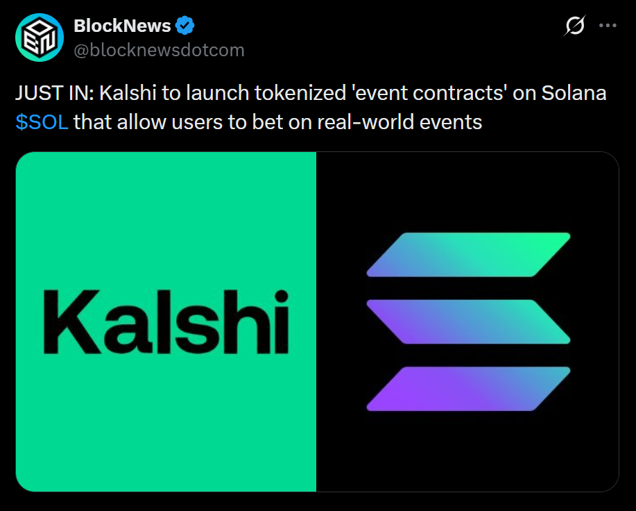 Kalshi Pronounces Tokenized ‘Occasion Contracts’ on Solana — Right here is The way it Works