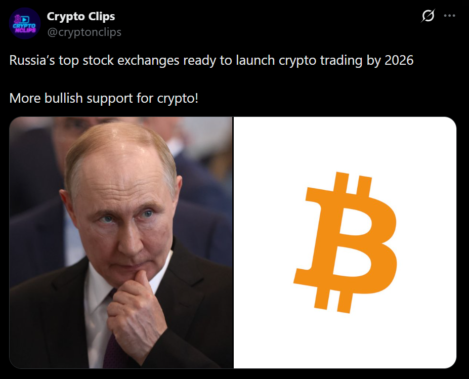 Russia’s High Inventory Exchanges Put together Crypto Buying and selling Launch – Right here Is What Modifications in 2026 – BlockNews Russia’s High Inventory Exchanges Put together Crypto Buying and selling Launch – Right here Is What Modifications in 2026 – BlockNews