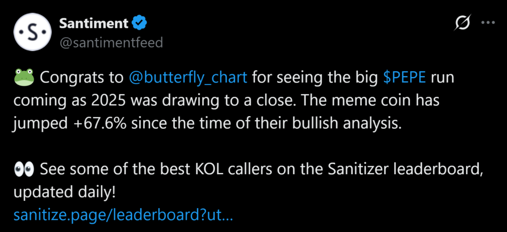 Pepe Coin Explodes 65% in a Week as Memecoins Regain Momentum — Right here Is What Might Come Subsequent – BlockNews Pepe Coin Explodes 65% in a Week as Memecoins Regain Momentum — Right here Is What Might Come Subsequent – BlockNews