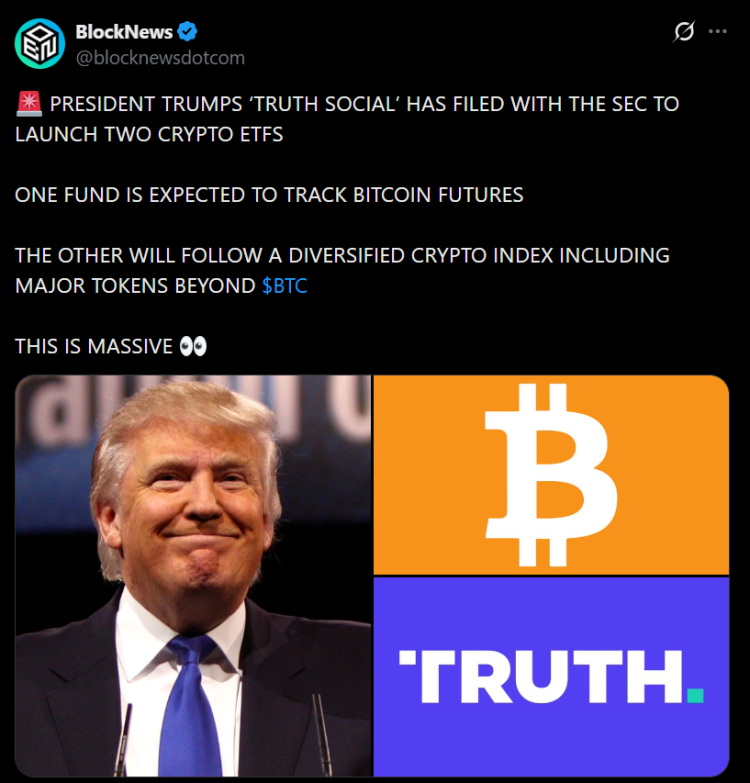 Truth Social Files Bitcoin and Cronos ETFs – Here Is What It Means ...
