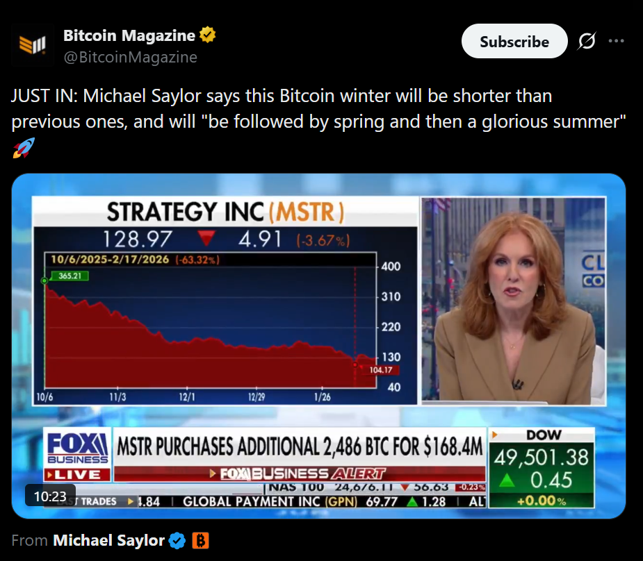 Saylor Calls It a Crypto Winter – Right here Is Why He Sees Bitcoin Rebounding Quick – BlockNews Saylor Calls It a Crypto Winter – Right here Is Why He Sees Bitcoin Rebounding Quick – BlockNews
