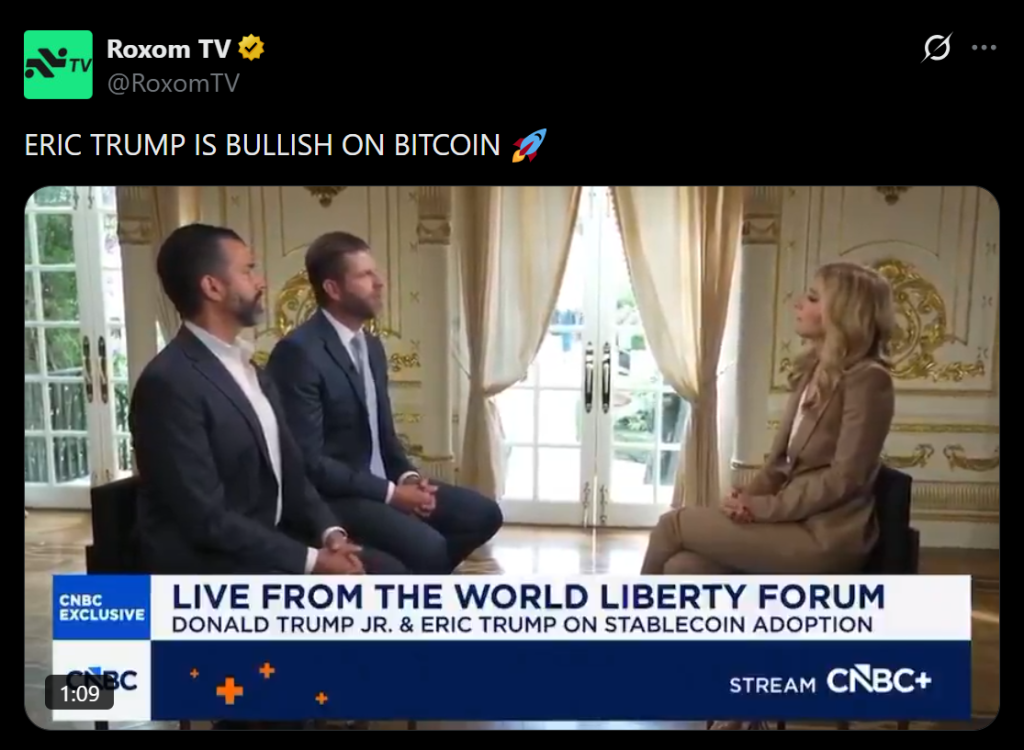 Eric Trump Repeats M Bitcoin Name – Right here Is Why This Crypto Sign Spreads Quick – BlockNews Eric Trump Repeats M Bitcoin Name – Right here Is Why This Crypto Sign Spreads Quick – BlockNews