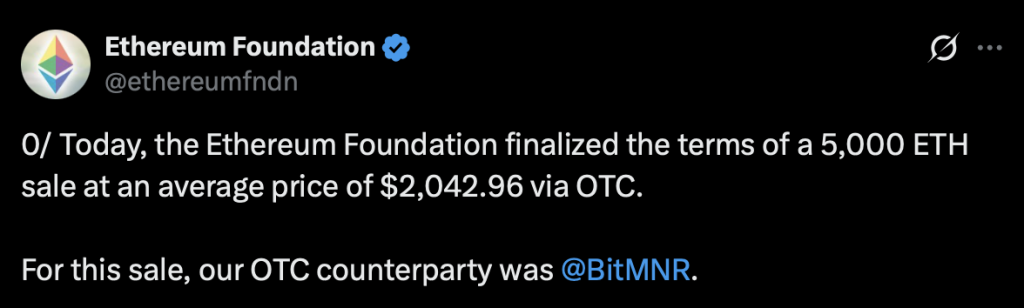 Ethereum Basis Sells M ETH to Bitmine – Right here Is Why the Crypto Treasury Transfer Issues – BlockNews Ethereum Basis Sells M ETH to Bitmine – Right here Is Why the Crypto Treasury Transfer Issues – BlockNews