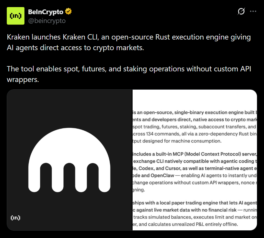 Kraken’s New AI Buying and selling Engine May Change How Algorithms Work together With Crypto Markets – BlockNews